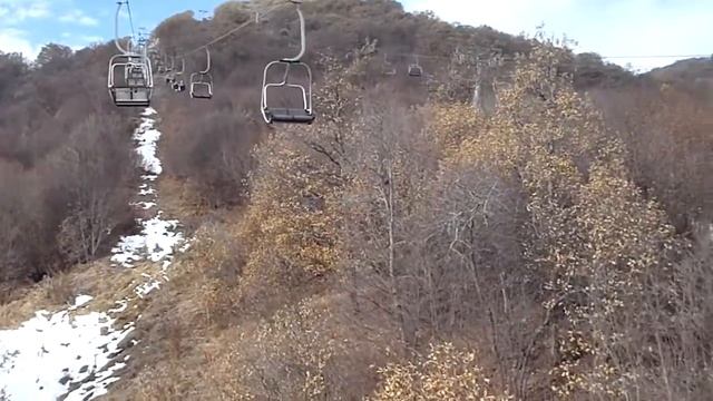 Канатка в Цахкадзоре (вверх) смотреть онлайн