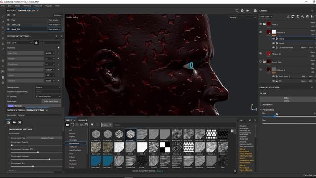 Substance Painter. Материал сгоревшей кожи (Burned face) смотреть онлайн