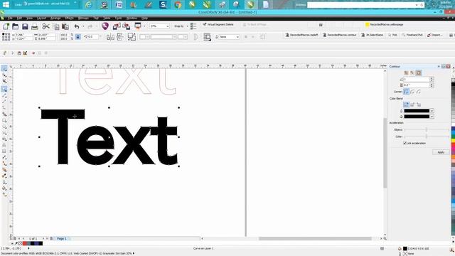Corel Draw Tips & Tricks Make font thicker or thinner and CUT смотреть онлайн