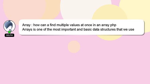 Array : how can a find multiple values at once in an array php смотреть онлайн