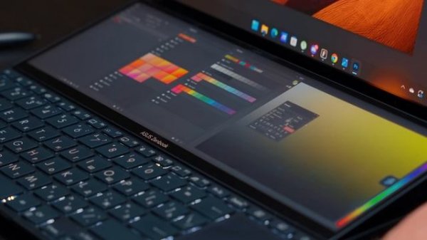 Ноутбук с двумя экранами идеален для работы! Обзор Zenbook Pro Duo 14 OLED!