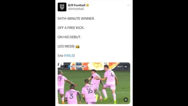 FOOTBALLERS REACT TO LIONEL MESSI FREE KICK GOAL IN INTER MIAMI DEBUT | LIONEL MESSI REACTION смотреть онлайн