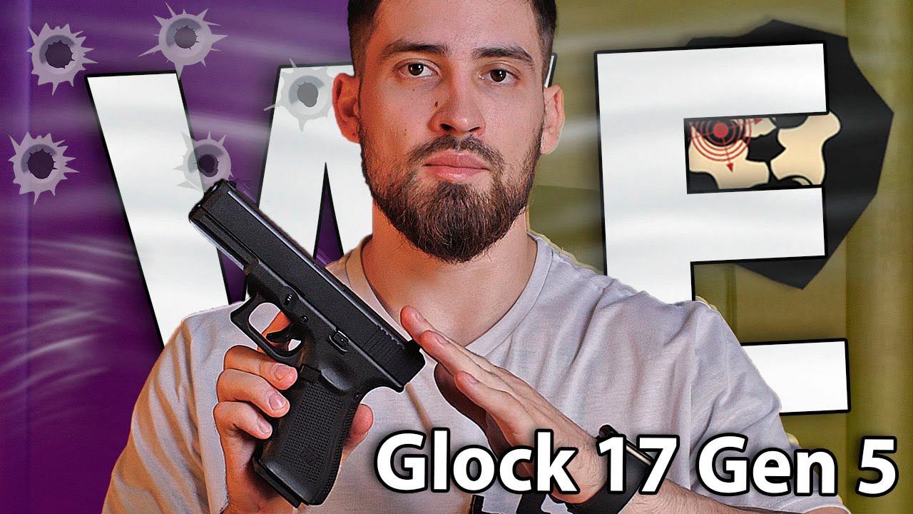 Страйкбольный пистолет WE Glock 17 Gen 5 (6 мм, Blowback, Green Gas, Черный) видео обзор смотреть онлайн