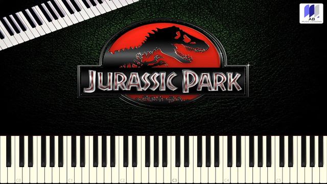 Piano Tutorial - Jurassic Park Movie Theme Piano Tutorial | Synthesia | Movie Songs Piano Lessons смотреть онлайн