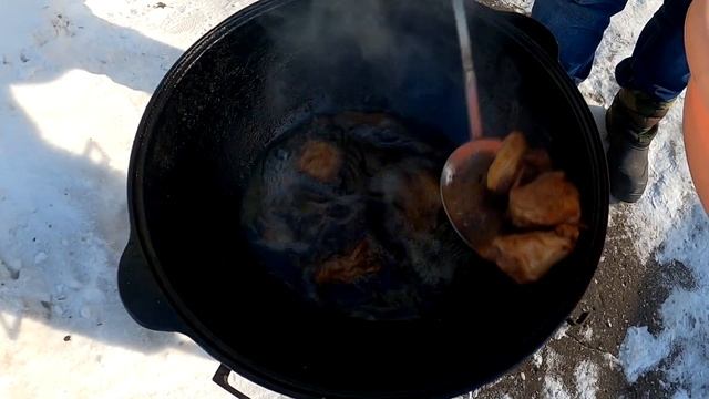 Баранина с картошкой в казане! Казан кебаб! смотреть онлайн