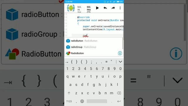AIDE TUTORIAL-7-RadioButton Example смотреть онлайн