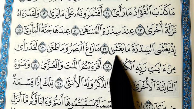 Учимся правильно читать Коран (Сура Ан-Нажм. аят: 1-24) Surah An-Najm verses: 1-24. смотреть онлайн