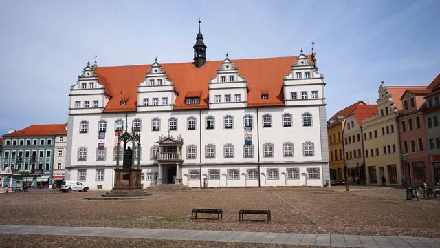 Lutherstadt Wittenberg, Sehenswürdigkeiten Der Stadt Mit Den Vier UNESCO-Welterbe-Gebäuden - 4k
