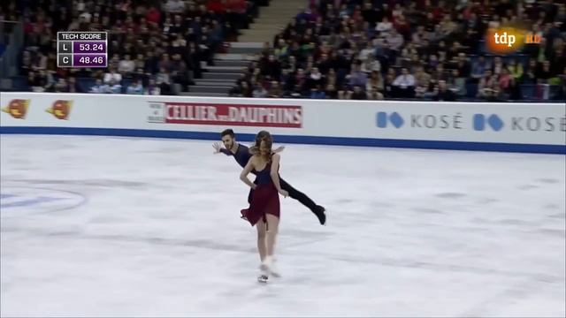 Gabriella Papadakis & Guillaume Cizeron - EC 2016 - FD смотреть онлайн