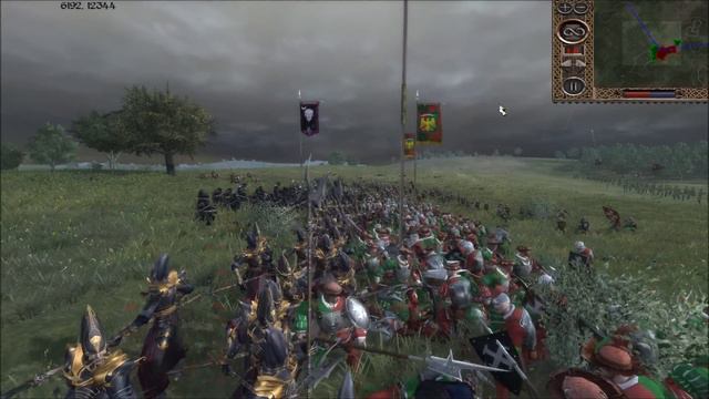 Call of Warhammer Multiplayer Battle #8: Dark Elves vs. Empire (Total War Warhammer Mod) смотреть онлайн