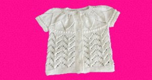 Летняя кофточка на девочку 6 - 9 месяцев. Часть 2