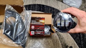 НОВАЯ ГРАНТА ФЛ-Установочный комплект ПТФ Лада Гранта FL  светодиоды противотуманки granta FL 2020.