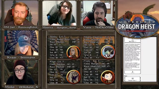 Ep 9 - DieFall Presents - Waterdeep: Dragon Heist - Chapter 3: Fireball смотреть онлайн