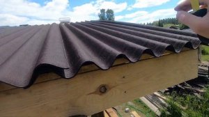 Беседка 3х4 Крепим ондулин на крышу 3ч