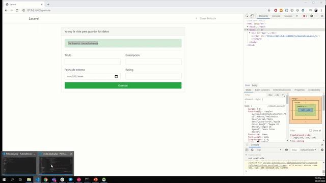 Guardar datos desde un formulario con Laravel y JS vainilla Parte 2, Logica de guardado completa смотреть онлайн