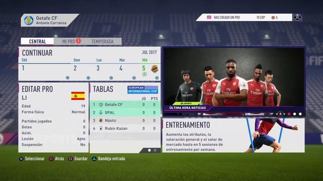 Fifa 18: Campaña Jugador; Creando al personaje #1 смотреть онлайн