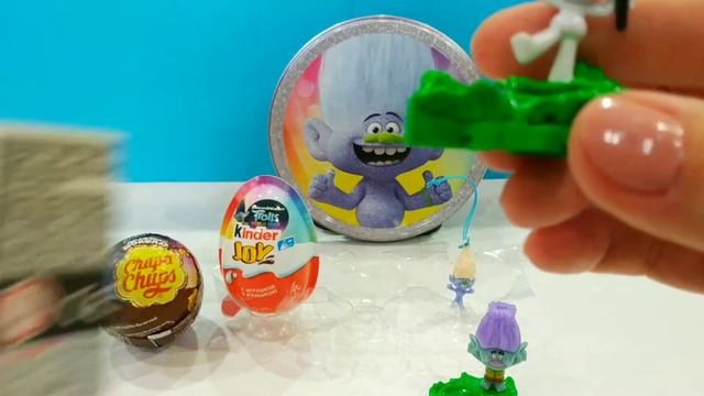 Тролли Мировой тур Киндер Джой ЧупаЧупс Распаковка|Trolls World Tour Kinder Joy Chupa Chups Unboxin смотреть онлайн