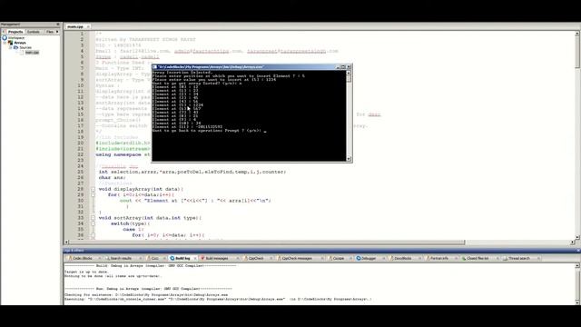 [HowtodoStuffPC]Array operation del,insert,search in C++ | Array DATA STRUCTURES смотреть онлайн