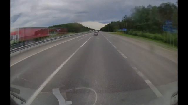 Движение на автомобиле от Зырянки до дач в районе пос. Московский. Тюменский район