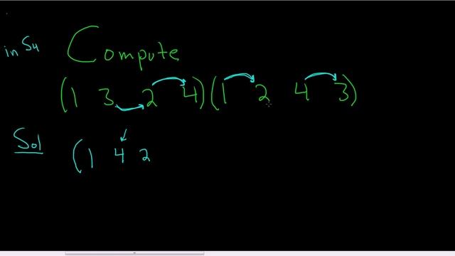 Cycle Multiplication Example in the Symmetric Group S_4 смотреть онлайн