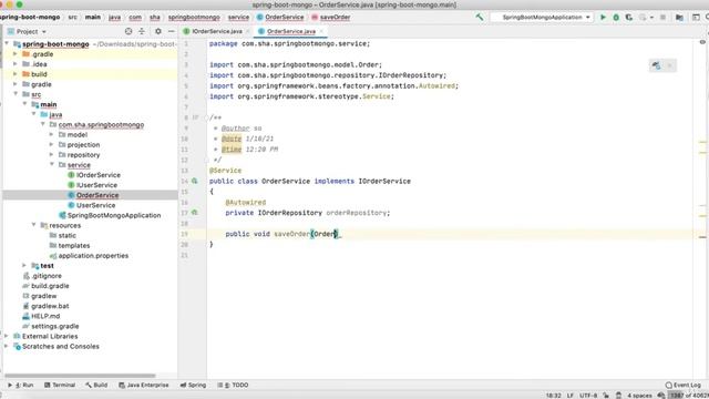 Full Stack Development With Spring Boot And MongoDB : 9-Order Service Implementation смотреть онлайн