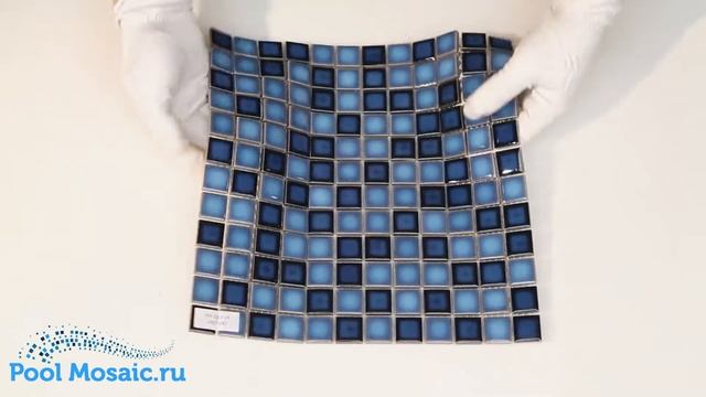 Синяя плитка-мозаика для бассейна AKP002 смотреть онлайн