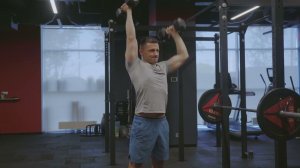 Попеременный жим гантелей стоя/ Alternative DB press