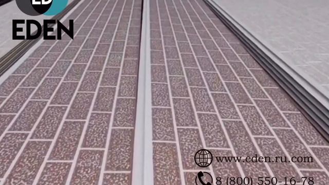 Фасадные панели Eden с текстурой 