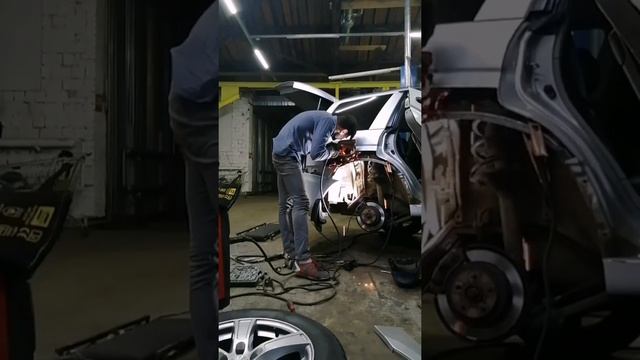 Ремонт сгнившего из нутри крыла на Subaru смотреть онлайн