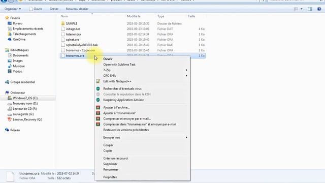 Copier le fichier tnsnames смотреть онлайн