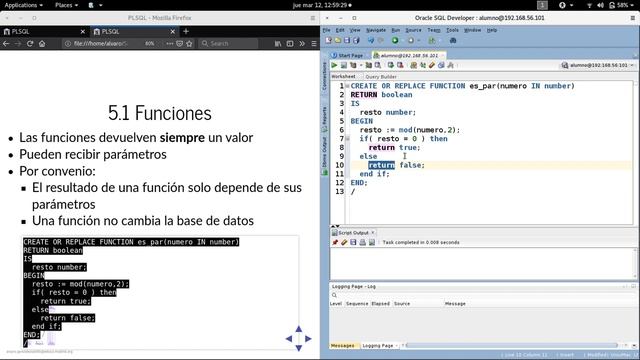 Crear e invocar funciones en Oracle PLSQL con SQLDeveloper смотреть онлайн