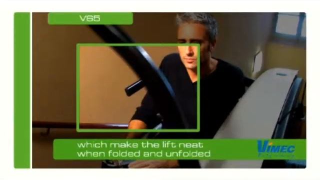Наклонный лестничный подъемник V65 для лестниц с поворотом www.vimec.ru RUS смотреть онлайн