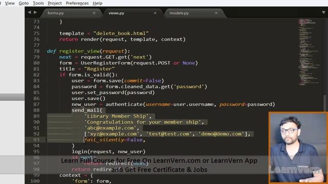 How To Send Email When User Register In Django? | Free On LearnVern смотреть онлайн