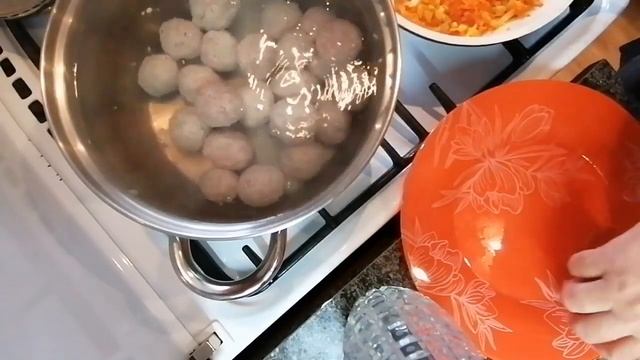 #Вкуснобыстро Любим   суп с фрикадельками ?????