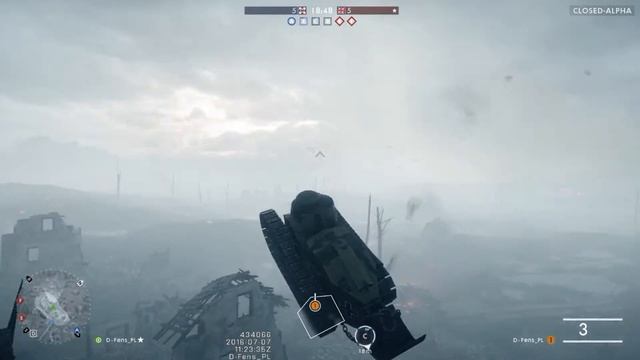 Battlefield 1 Closed Alpha Flying Tank bug glitch смотреть онлайн