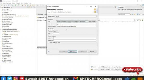 How to Push Eclipse Project into GitHub | Eclipse + Git errors not authorized