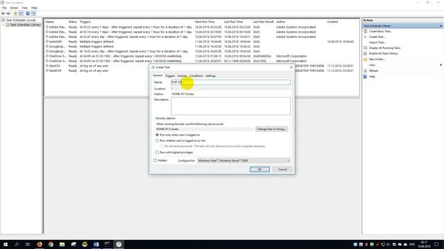 Create a PHP cron job on windows with the PHP CLI (no web server) смотреть онлайн