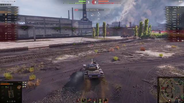 World of Tanks. Бой на карте, промзона смотреть онлайн