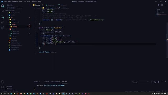 Vuejs Scrool Behavior смотреть онлайн