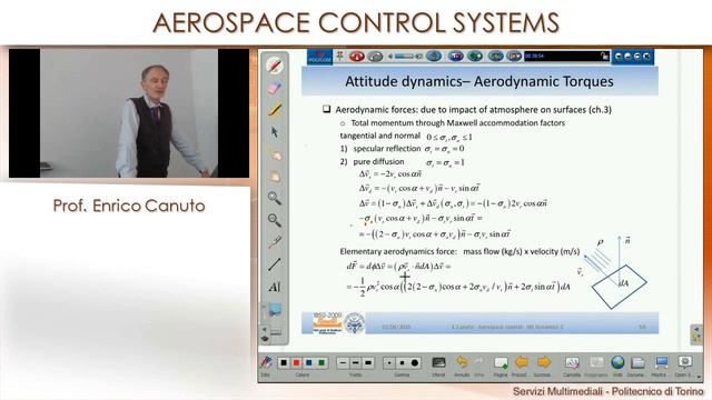 Perturbing forces: aerodynamic forces and torques, смотреть онлайн