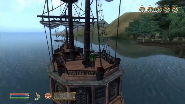 Oblivion плавание на корабле из портового района в анвил водным путем ч3 смотреть онлайн