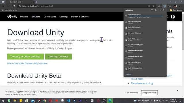 Parte 1 - Instalar Unity Hub смотреть онлайн