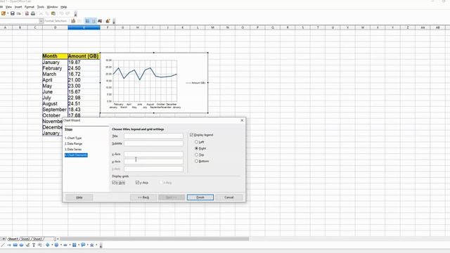 How to Create a Line Chart using Open Office 4 [Applied Statistics] смотреть онлайн