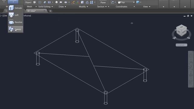 3D Table autocad How to making Wood and Glass. смотреть онлайн