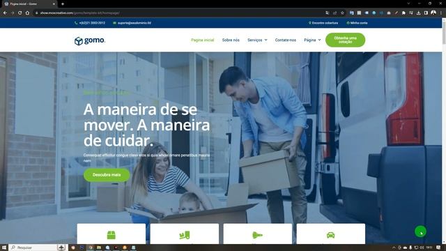 TEMPLATE ELEMENTOR PARA MUDANÇAS E FRETES - CRIAÇÃO DE SITES PARA EMPRESA DE MUDANÇAS E FRETES смотреть онлайн
