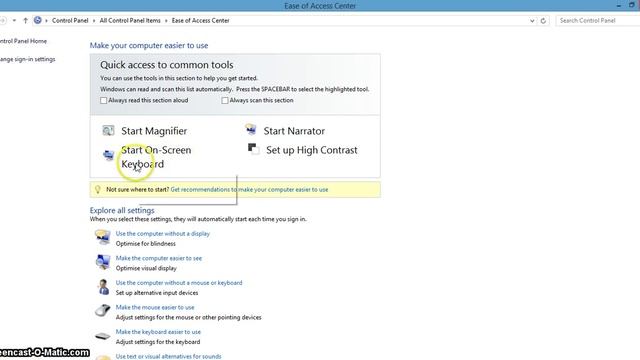 как включить экранную клавиатуру windows 8 если нету клавиатуры смотреть онлайн