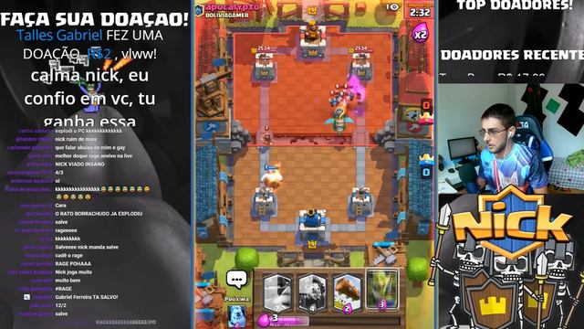 RAGE EXPLOSIVO DESAFIO DA MORTE SÚBITA NO CLASH ROYALE - AO VIVO смотреть онлайн