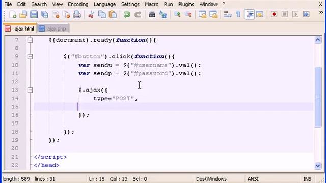 Ajax Request to PHP with JSON смотреть онлайн