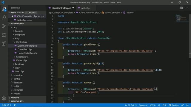 Laravel 7 Tutorial - HTTP Client смотреть онлайн