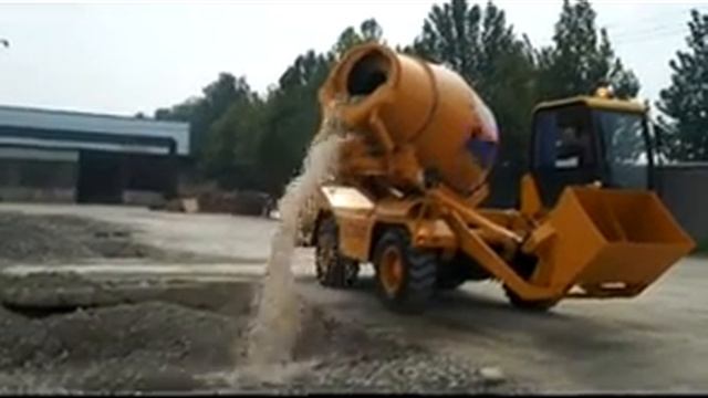 CHina ADDFORCE LT3500 mobile self-loading concrete mixer OUTPUT Автобетоносмеситель с самозагрузко смотреть онлайн